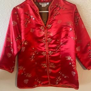 Shanghai Soho size L, 100% rayon, made in China, excellent condition.